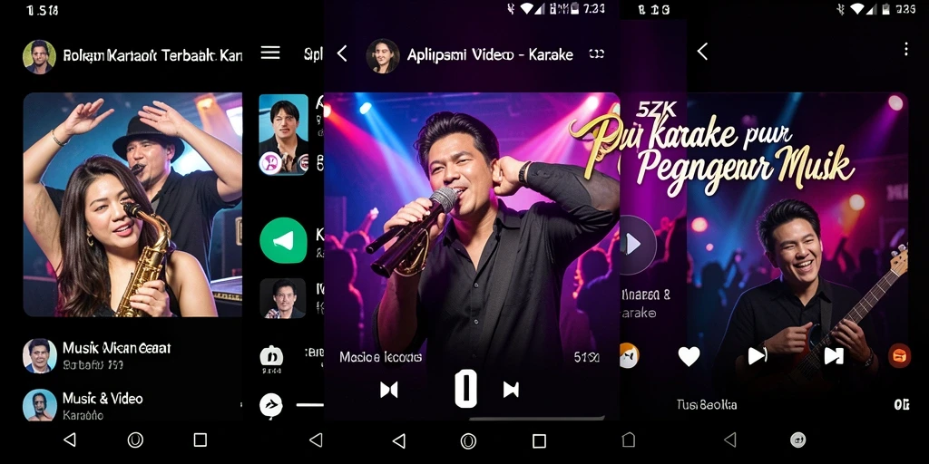 Screenshot utama 5ZK menampilkan antarmuka yang ramah pengguna untuk karaoke.