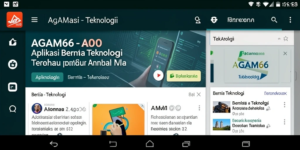 Tampilan antarmuka menarik dan fungsional AGAM66.
