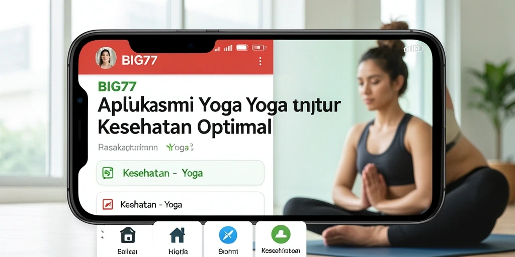 Antarmuka aplikasi BIG77 yang intuitif untuk latihan Yoga.