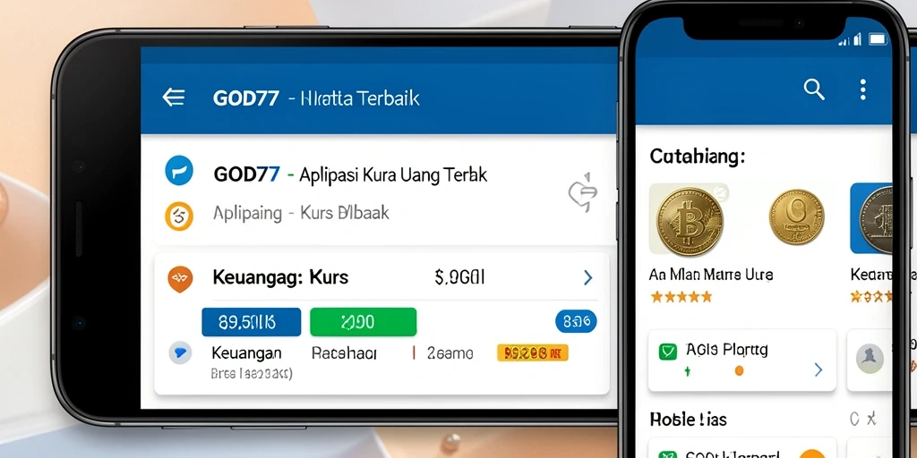 Antarmuka pengguna GOD77 menampilkan informasi kurs mata uang secara jelas dan mudah dibaca.