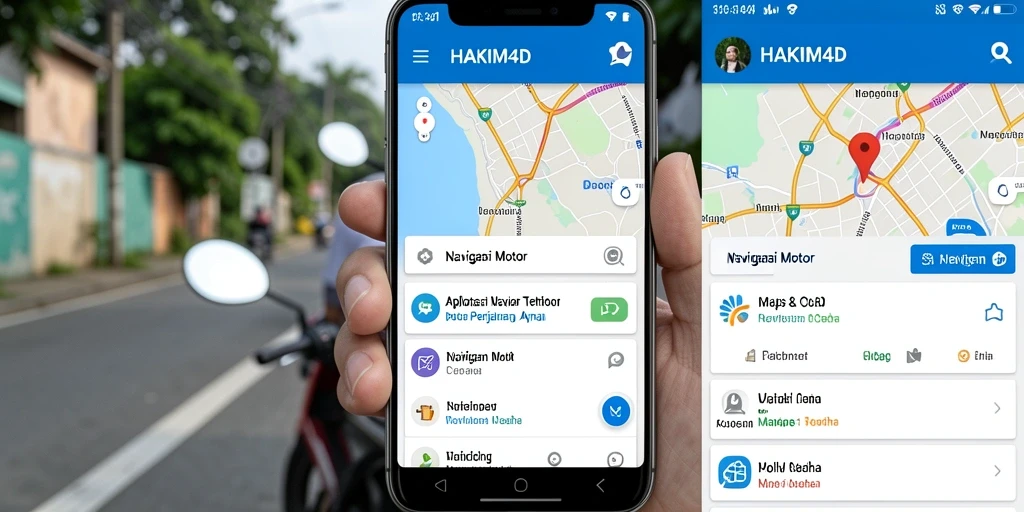 Screenshot HAKIM4D menampilkan antarmuka navigasi motor yang intuitif.