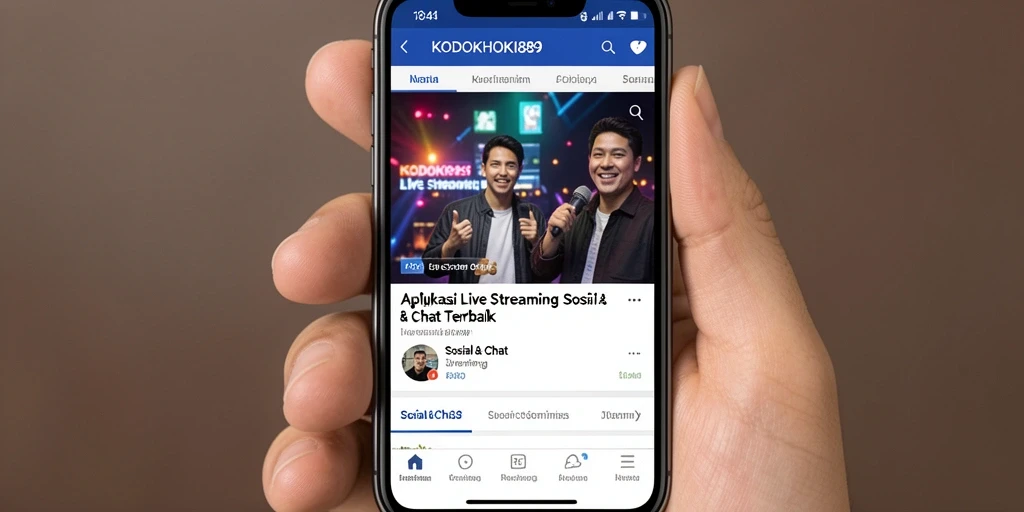 Tampilan antarmuka KODOKHOKI889 dengan fitur Live Streaming yang menarik.